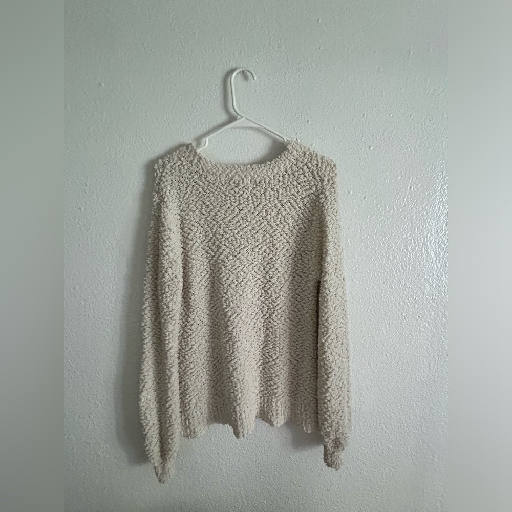 Popcorn White Sweater